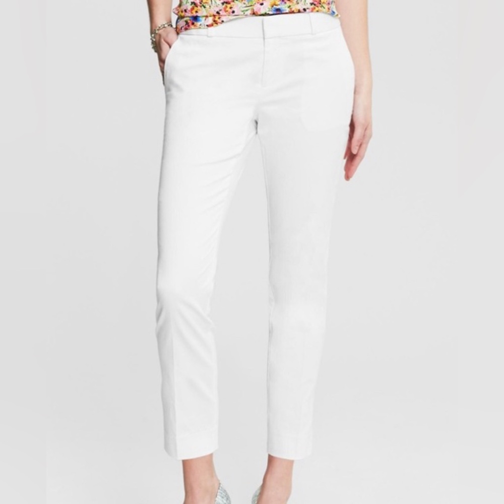 Banana Republic Hampton Fit Crop Pink Trouser | 4p